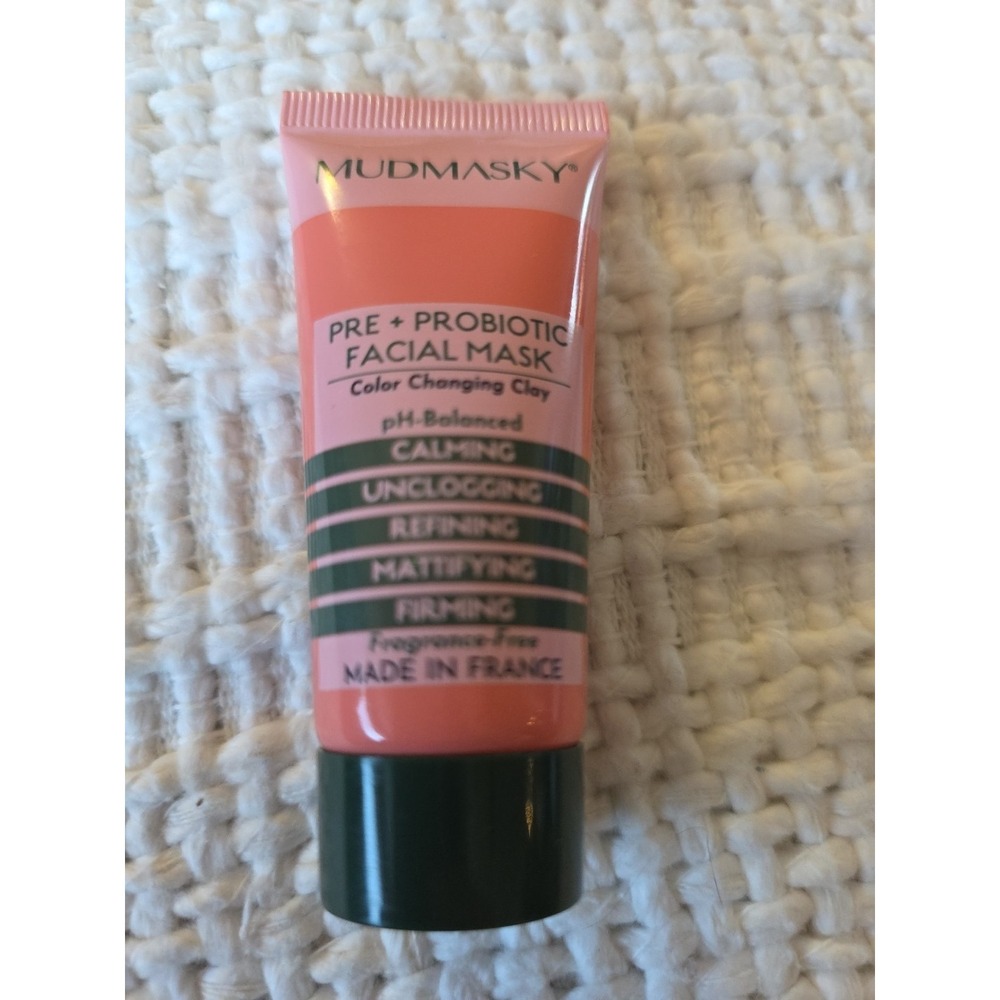 MUDMASKY Pre + Probiotic Facial Mask Color Changing Clay 0.5 fl oz NWOB & Sealed